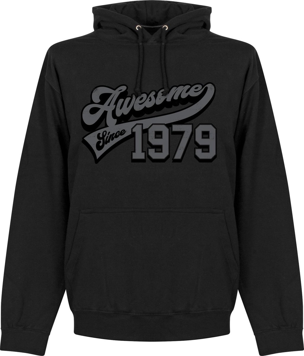 Awsome Since 1979 Hoodie - Zwart - L