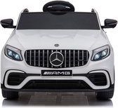 Elektrische Kinderauto Mercedes Benz GLC 63 S Wit 12V Met Afstandsbediening FULL OPTIONS