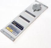 Gavo Schuifrooster aluminium gaas wit 30 x 9cm