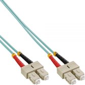 InLine SC Duplex Optical Fiber Patch kabel - Multi Mode OM3 - 1 meter