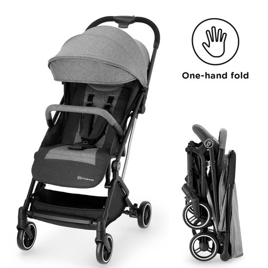 Kinderkraft INDY - Wandelwagen - Lichte 6.4 kg - snelle uitvouwsysteem - Grijs van Kinderkraft — afbeelding 4
