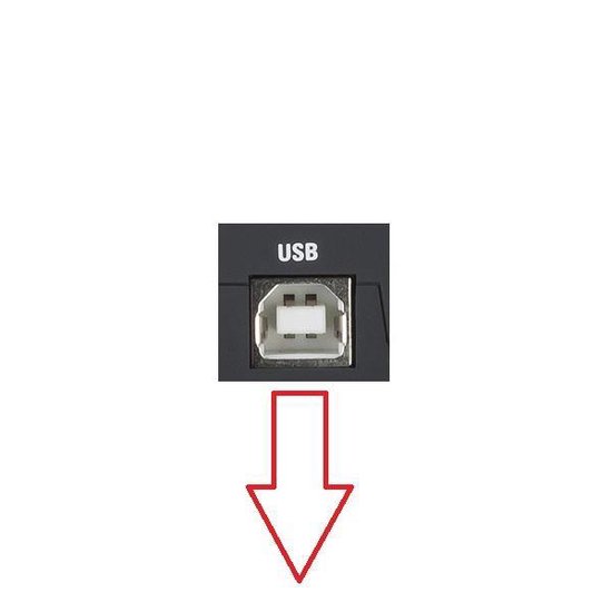 Câble USB 2.0 imprimante transparent coudé 0.50m