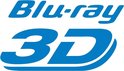 Blauw 'Blu-ray 3D' logo.