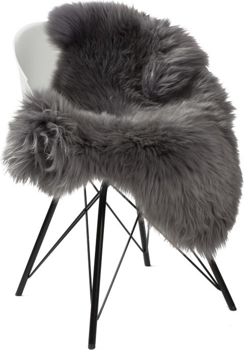 Dyreskinn Schapenvacht grijs 90-110cm lengte / 60-70cm breedte