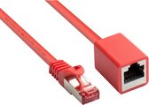 S/FTP CAT6 Gigabit netwerk verlengkabel / rood - 1 meter