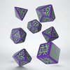 Afbeelding van het spelletje Pathfinder Polydice Dice Set Goblin Purple Green