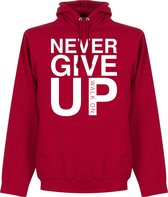 Never Give Up Liverpool Hoodie - Rood - M