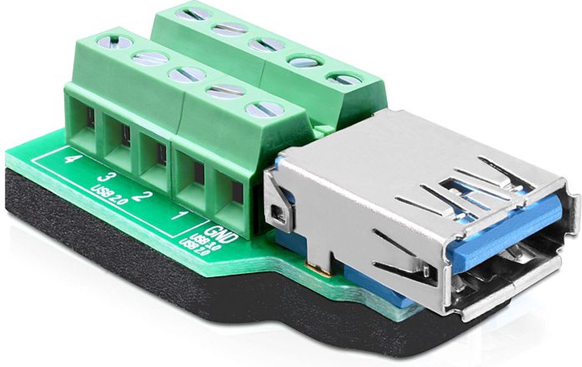 Delock - Adapter USB 3.0-A Buchse - Terminalblock 10 Pin