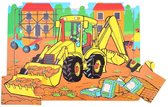 Bigjigs 9 Piece Tray Puzzle - Digger
