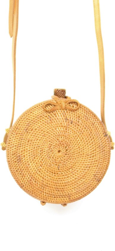 Ronde rotan tas sale
