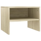 Nachtkastje 40x30x30 cm spaanplaat sonoma eikenkleurig