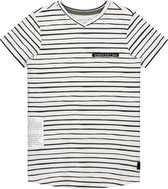 Levv T-shirt Farley white painted stripe - maat 140