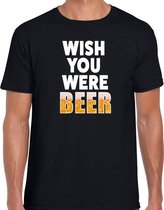 Oktoberfest Wish you were beer drank fun t-shirt zwart voor heren 2XL
