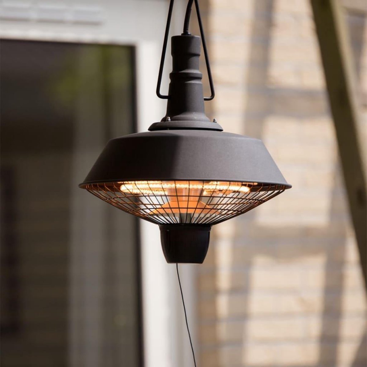 Sunred Indus Bright 2100 W - Hanging Patio Heater - Black