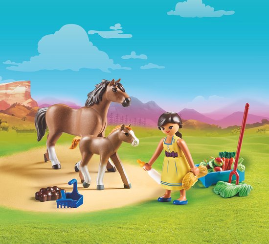 PLAYMOBIL Spirit Pru met paard en veulen - 70122 - PLAYMOBIL