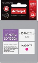 Activejet Inkt cartridges / Alternatief voor Brother LC1000 / 970 XL Rood | Brother DCP 150C/. 330 C/ 350C/ 357C/ 540 CN/ 560CN/ 750 CW/ 770CW/ 130C/ FA