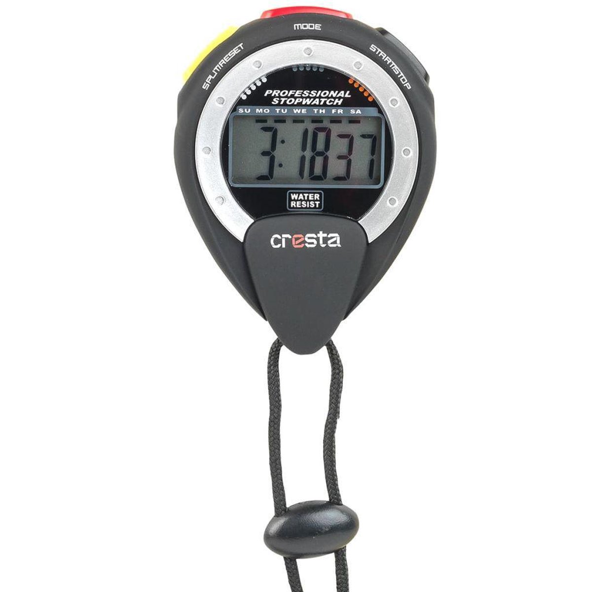 Cresta SPT100I Stopwatch Digitaal Slim Design Zwart