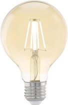 EGLO led-lamp vintage look E27 G80 amberkleurig 11556