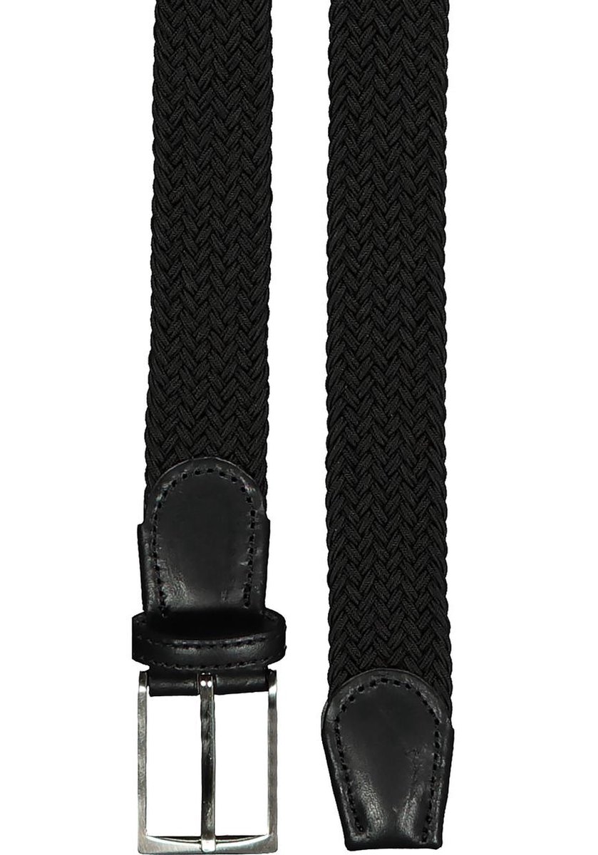 LINDENMANN elastische heren riem - zwart - Maat: 115