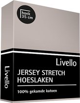 Livello (topper) Hoeslaken Jersey Stone 90x220