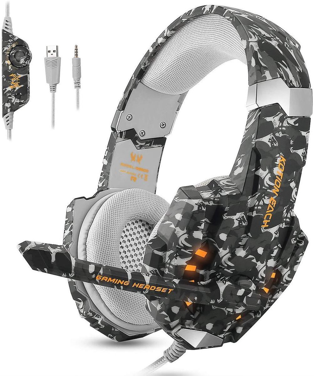 KOTION EACH G9600 gaming headset - Camouflage/Zwart - picun