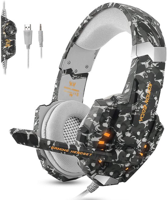 KOTION EACH G9600 gaming headset – Camouflage/Zwart