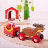 Bigjigs - Kerstman, Slee en Rendier