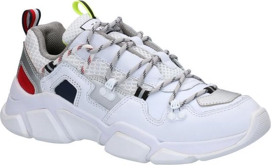 Tommy Hilfiger Dames Sneakers City Voyager Chunky - Wit - Maat 41 | bol.com