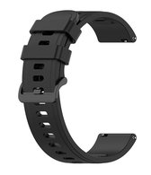 Bracelet de montre en silicone pour Ticwatch E2 S S2 Pro - Bracelet Bracelet Bracelet Sport Band - Noir - 22 mm