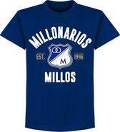 Millonarios Established T-Shirt - Navy Blauw - S
