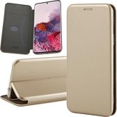 Hoesje geschikt voor Samsung Galaxy S20 - Book Case Leer ThinShield Goud