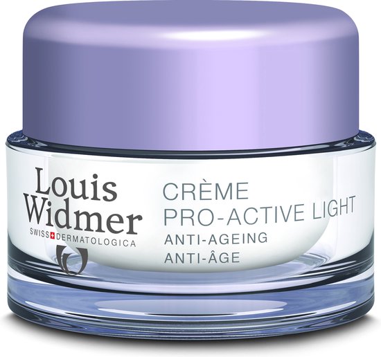 Louis Widmer Pro-Active Cream Light Anti-Ageing Ongeparfumeerd Nachtcrème 50 ml