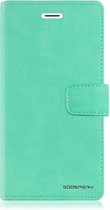 Samsung Galaxy M10 hoes - Blue Moon Diary Wallet Case - Turquoise