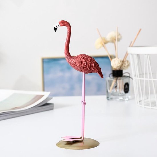Flamingo Decoratie Beeld - Woondecoratie - Woonkamer Roze - Goud - Type 3 |