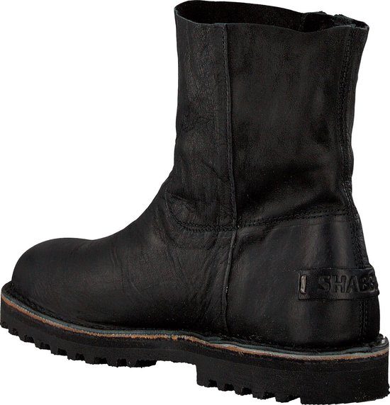 Shabbies Dames Enkellaarsjes 181020149 - Zwart - Maat 40 | bol.com