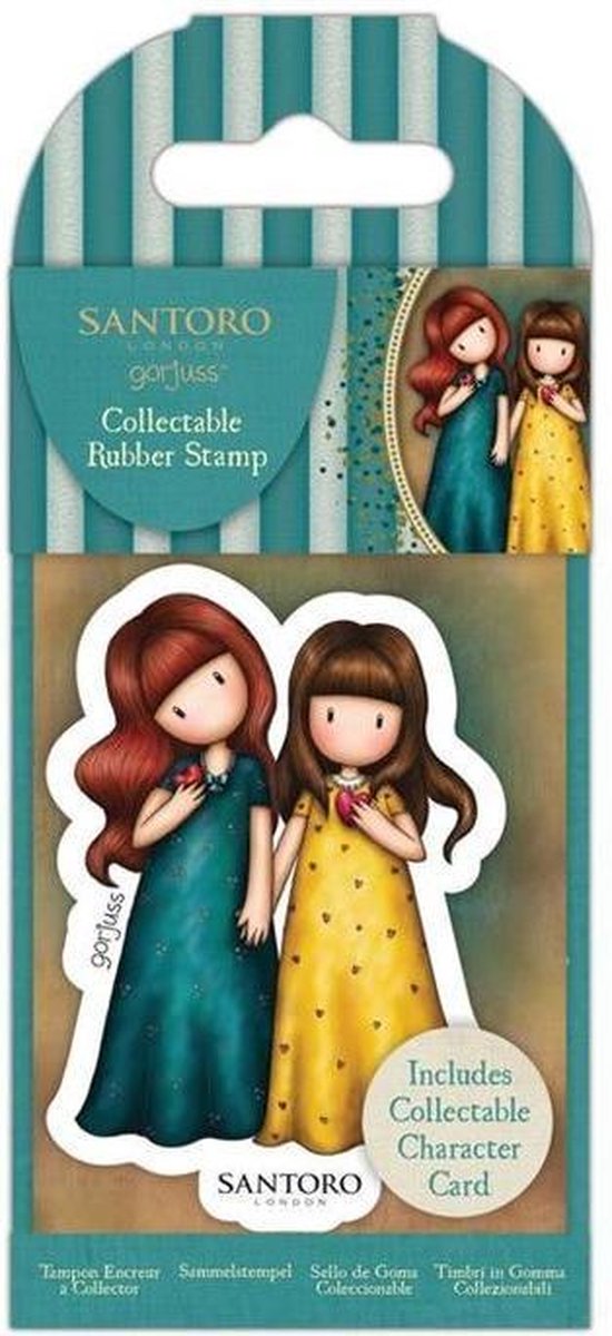 Gorjuss: Collectable Mini Rubber Stamp No.76 Hand On Heart (GOR 907341)