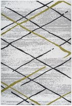 Vancouver Vloerkleed Modern Grijs / Groen Laagpolig- 200x290 CM.