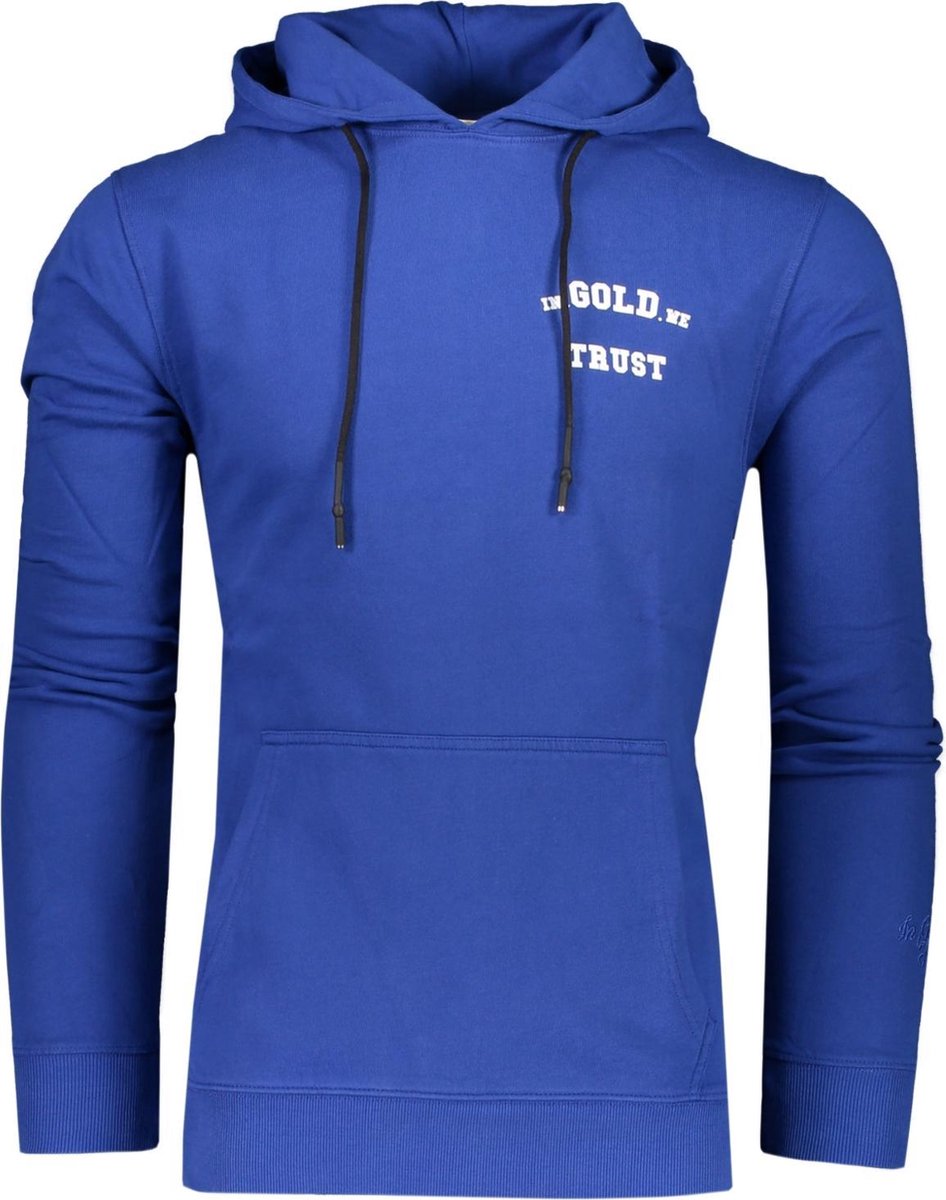 In Gold We Trust Sweater Blauw Getailleerd - Maat M - Heren - Lente/Zomer  Collectie -... | bol
