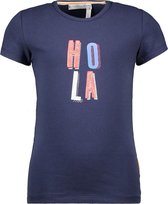 Bampidano Meisjes T-shirt met print - navy - Maat 146/152