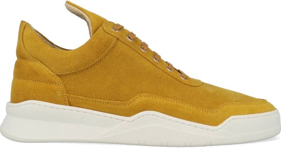 Filling Pieces Low Top Ghost Suede Mustard-45 | bol.com