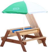 AXI Nick Zand & Water Picknicktafel (2 bankjes) met Parasol - Deluxe - Picknick tafel voor kinderen van hout