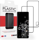 2-pack BMAX geschikt voor Samsung Galaxy S20 Ultra Screenprotector / Full Cover Beschermfolie / Ultra Clear PET / Onzichtbaar Display Folie