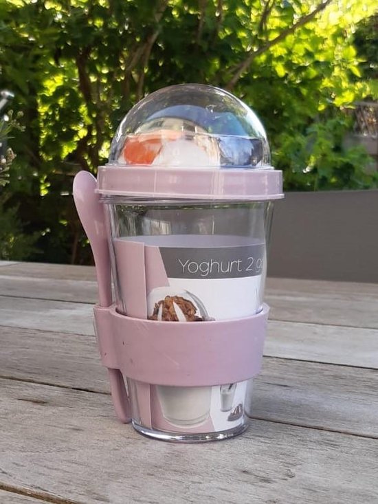 Mueslibeker to go, 560 ml 230 ml yoghurtbeker to go kinderen met
