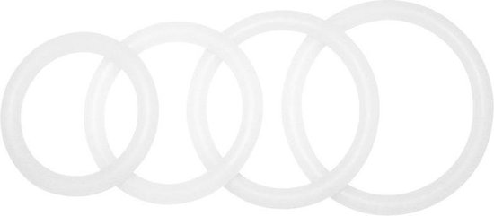 Potenzduo - cockring - penisring - transparant - maat s / sex / erotiek  toys | bol