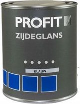 Profit alkyd aflak (terpentine verdunbaar) zijdeglans blauw - 750 ml.