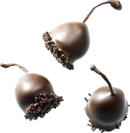 Cerise confite en liqueur enrobée chocolat noir - Au poids