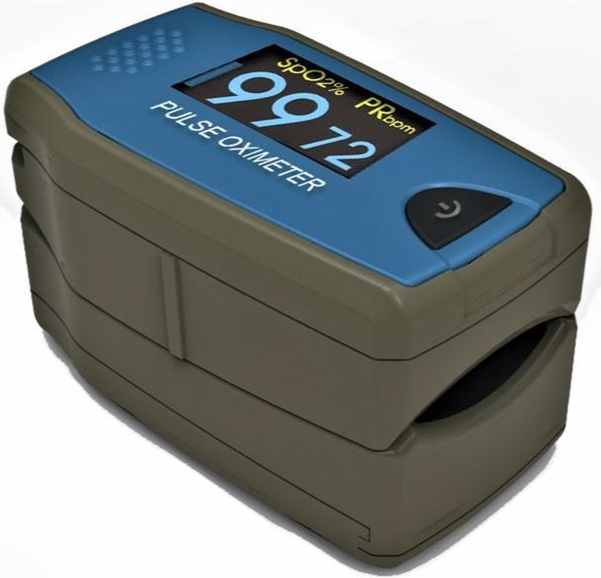 Bol.com ChoiceMMed C5 -Digitale Fingertip Pulse Oximeter - Saturatiemeter - Zuurstofmeter - Hartslagmeter - Inclusief opbergetui... aanbieding