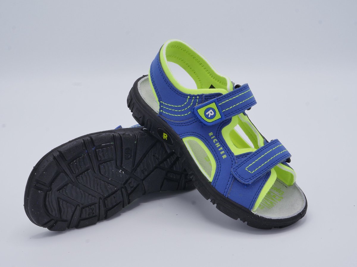 Richter jongens klittenband sandaal Cobalt/Mais Neon Maat 26 | bol.com