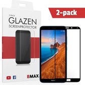 2-pack BMAX Glazen Screenprotector Xiaomi Redmi 7A Full Cover Glas / Met volledige dekking / Beschermglas / Tempered Glass / Glasplaatje