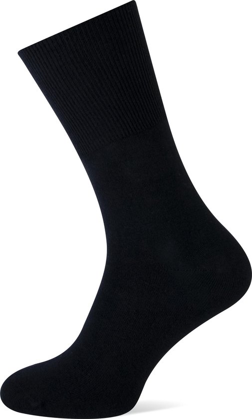 Katoenen diabetes sokken - 3 paar - Zwart - Maat 39/41